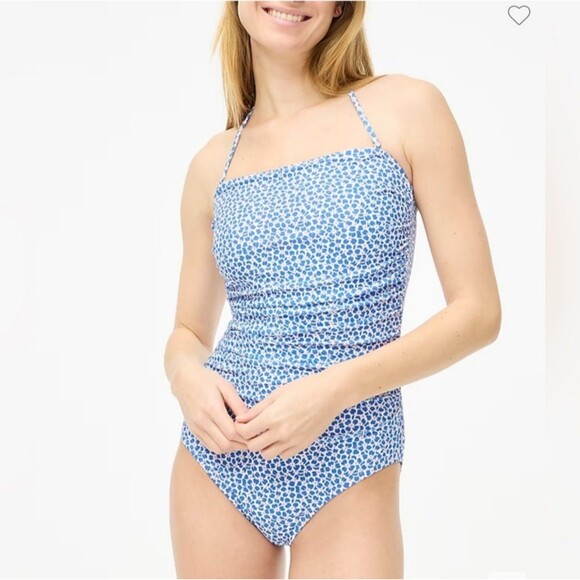 J Crew Printed strapless one-piece swimsuitSize Xs Retail $89.50 - Picture 2 of 9